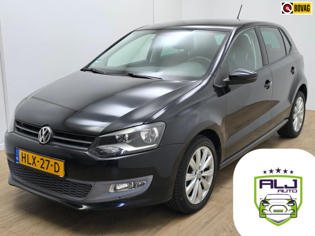 Volkswagen Polo occasion 1.2 tsi highline met cruisecontrol en 5 deurs zwart | tweedehands volkswagen polo zwart | 6-bak | airco