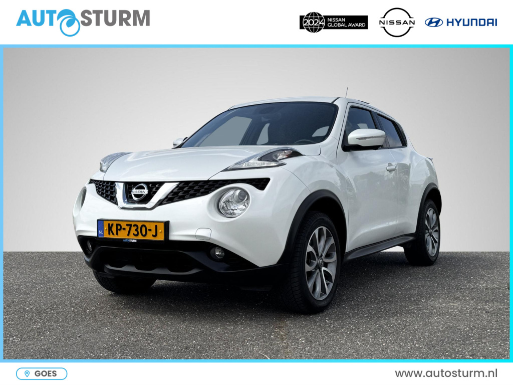 Nissan Juke 1.6 tekna automaat | panoramadak | navigatie | 360° camera | leder | stoelverwarming | keyless entry | rijklaarprijs!