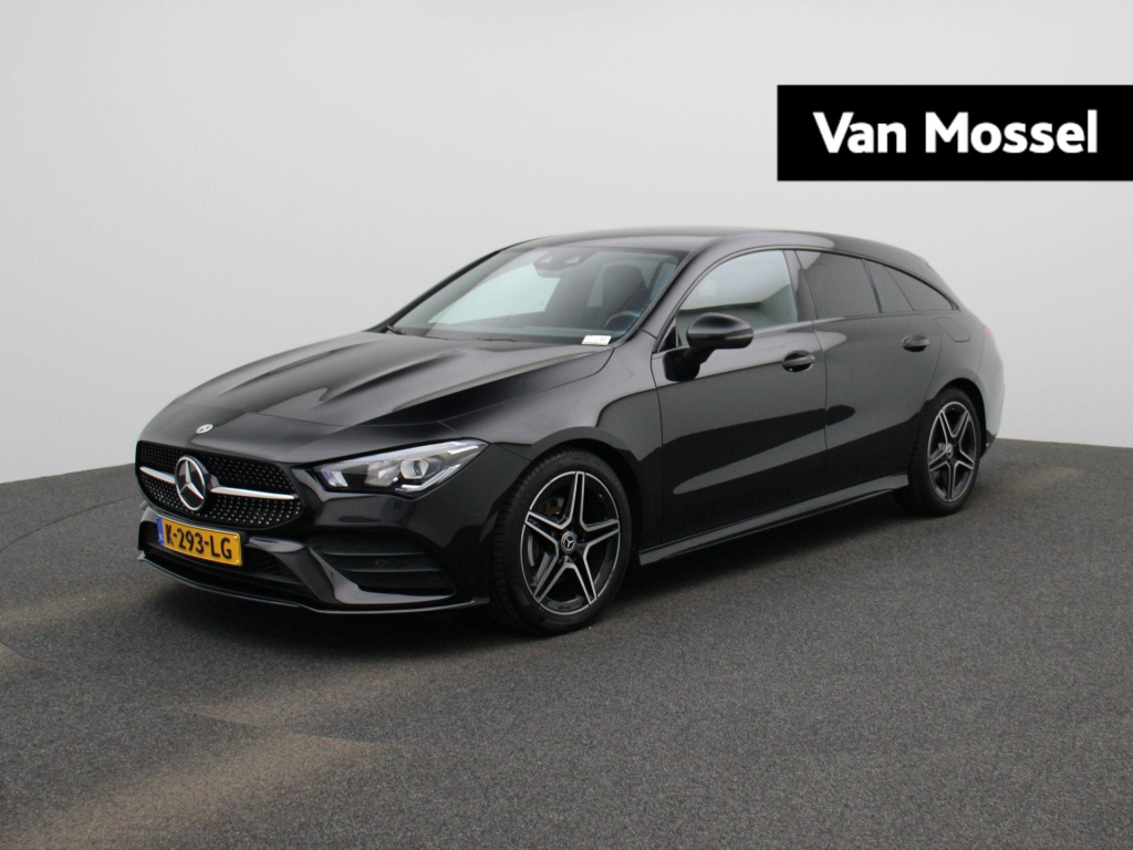 Mercedes-Benz Cla shooting brake 180 business solution amg | automaat | navigatie | camera | stoelverwarming | parkeersensoren | keyless | elektrische achterklep | lichtmetalen amg velgen |