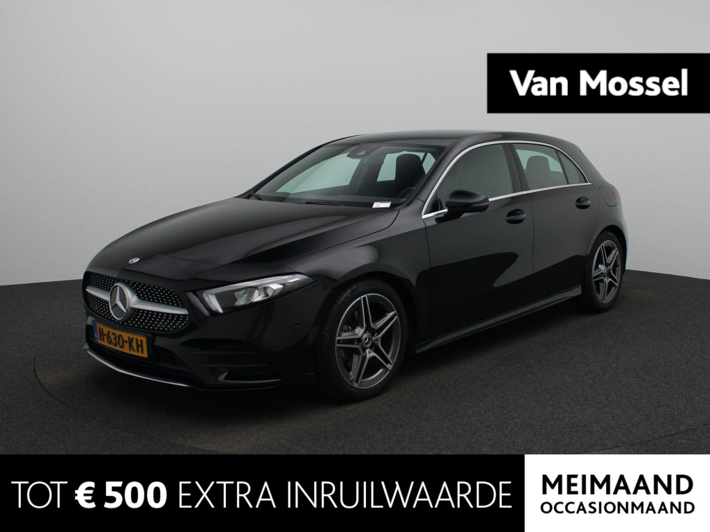 Mercedes-Benz A-Klasse 180 business solution amg | automaat | virtual cockpit | camera | climate control | half leder | parkeer sensoren | bluetooth | stoel verwarming | lage km stand