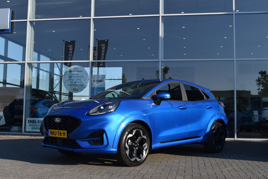 Ford Puma 1.0 ecoboost hybrid st-line x | climate control | cruise control | winterpakket | bang & olufsen premium geluidysteem | elektrisch bedienbare kofferklep | achteruitrij camera | ford protect 2 + 3 jaar/100.000 km | apple ca...