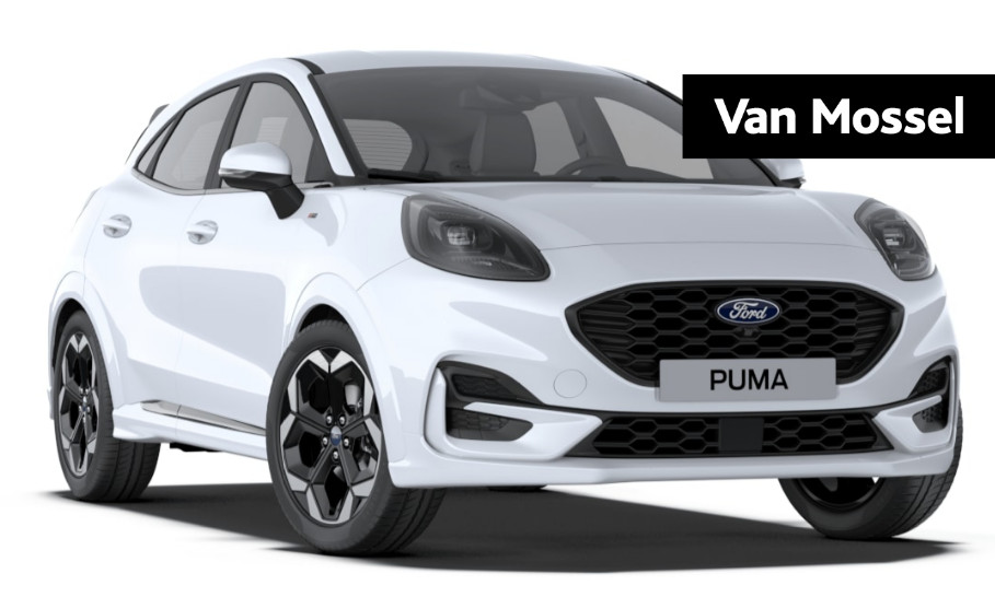 Ford Puma 1.0 ecoboost hybrid st-line x | €4.000,00 korting! | 18 inch | elektrische achterklep | b&o audio | handgeschakeld | frozen white |