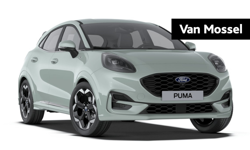 Ford Puma 1.0 ecoboost hybrid st-line x | €4.000,00 korting! | 18 inch | elektrische achterklep | b&o audio | handgeschakeld | cactus grey |