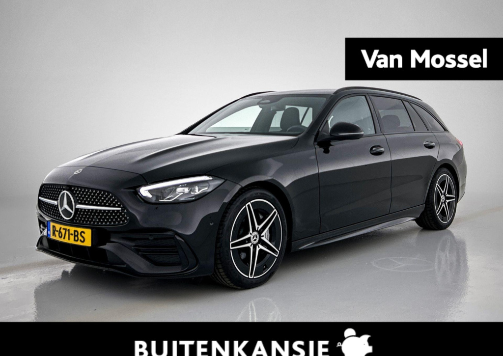 Mercedes-Benz C-Klasse estate 180 amg line | unieke km stand | automaat | navigatie | apple carplay / android auto | alcantara | camera | virtual cockpit | stoelverwarming | cruise control | lichtmetalen amg velgen |