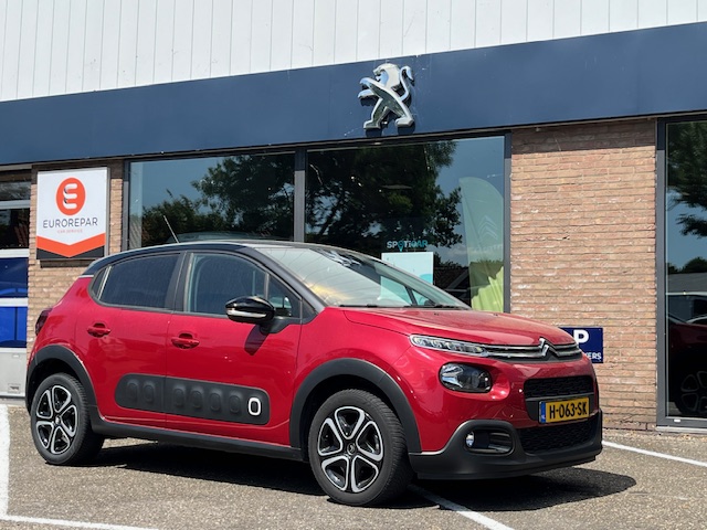 Citroen C3 1.2 puretech 82pk s&s feel edition | kleurnavigatietomtom | bluetooth&applecarplay&androidauto | el. spiegels | parkeersensoren achter | zwart dak-duo