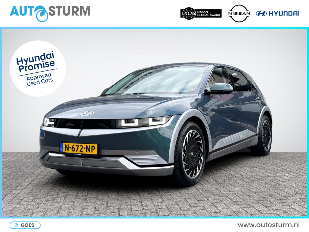 Hyundai Ioniq 5 lounge 73kwh | lounge stoelen | head-up display | bose audio | vol-leder | 360° camera | stuur- + stoelverwarming | 20'' velgen | rijklaarprijs!