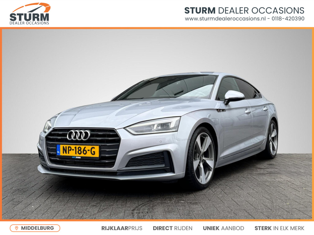 Audi A5 sportback 2.0 tfsi launch edition 190pk nl-auto! | navigatie full-map | virtual cockpit | sportstoelen + stuur | massagefunctie | camera | dab | rijklaarprijs!