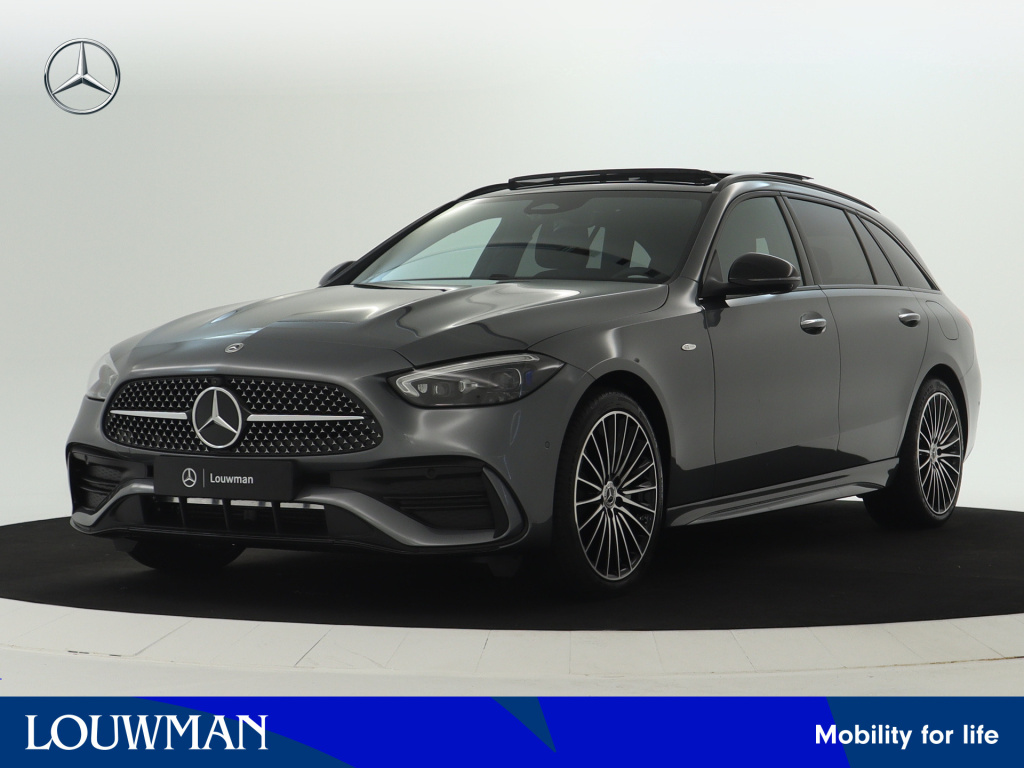 Mercedes-Benz C-Klasse estate 300 e business solution amg | trekhaak | nightpakket | amg line premium plus | parkeerpakket met 360°-camera | antidiefstalpakket guard 360° plus | keyless go-comfortpakket | easy pack achterklep |