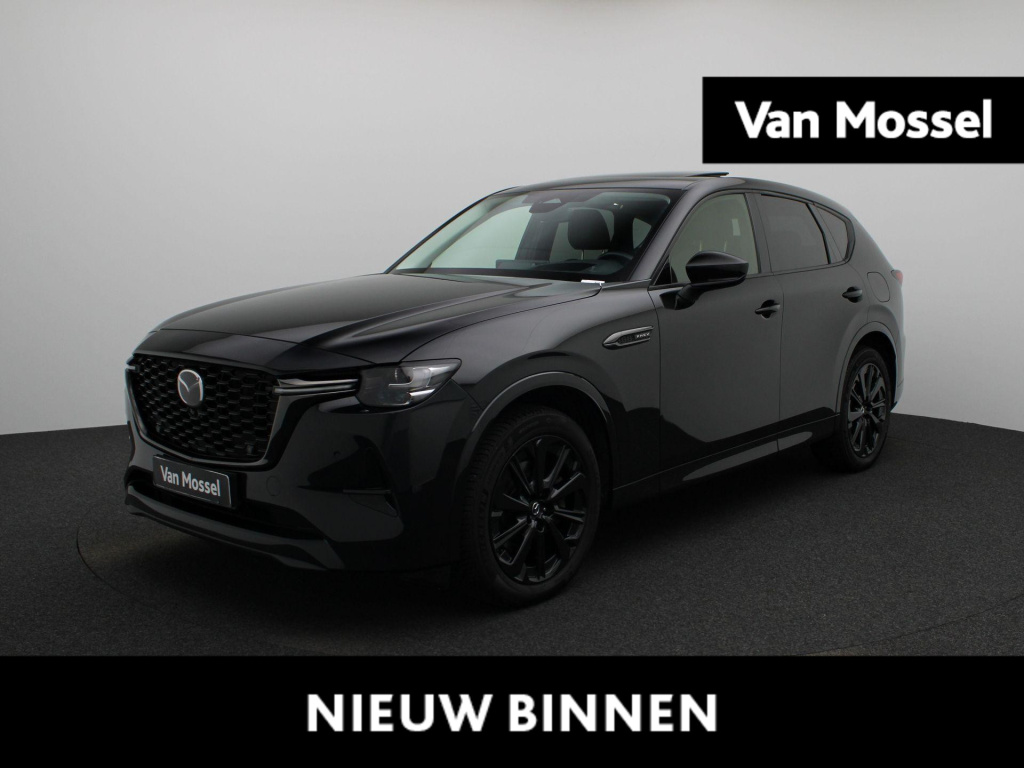 Mazda Cx-60 2.5 e-skyactiv phev homura | automaat | panorama dak | stoelverwarming/ koeling | stuurverwarming | 360-camera | parkeersensoren | bose | apple carplay/ android auto | trekhaak | leder | voorstoelen elektrische | lmv |