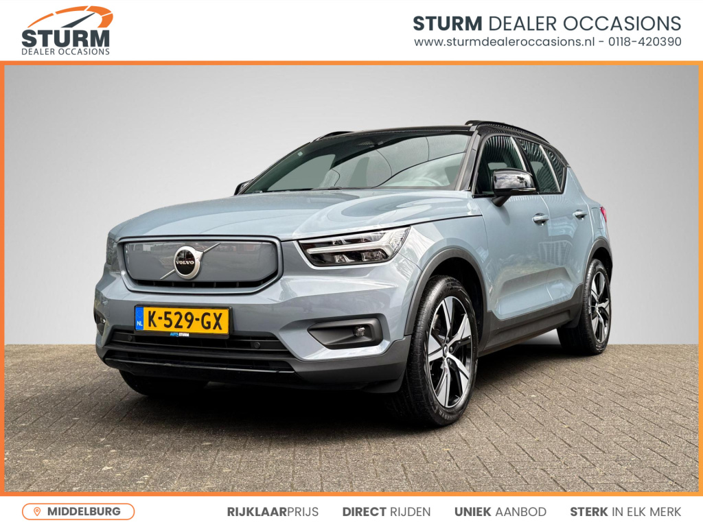 Volvo XC40 recharge p8 awd r-design 408pk | trekhaak uitklapbaar | navigatie | apple carplay/android auto | stuur- + stoelverwarming | adapt. cruise control | rijklaarprijs!