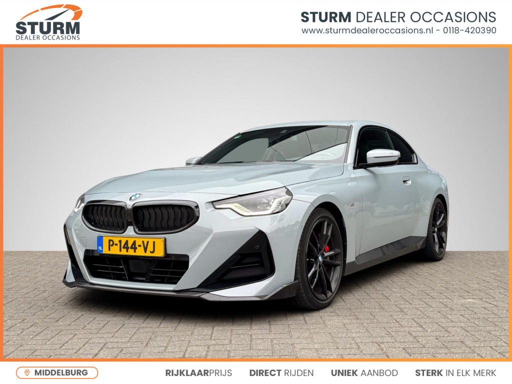 BMW 2-serie coupé 220i high executive m sport pro nl-auto! | carbon pakket | schuif-/kanteldak | stuur- + stoelverwarming | m sportstoelen | apple carplay/android auto | 19'' velgen | rijklaarprijs!