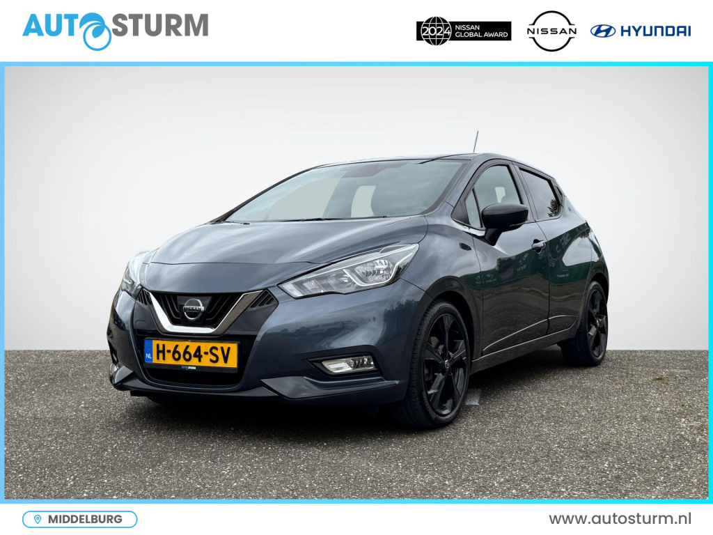 Nissan Micra 1.0 ig-t n-sport | navigatie | camera | leder/alcantara | apple carplay/android auto | keyless entry | cruise & climate control | rijklaarprijs!