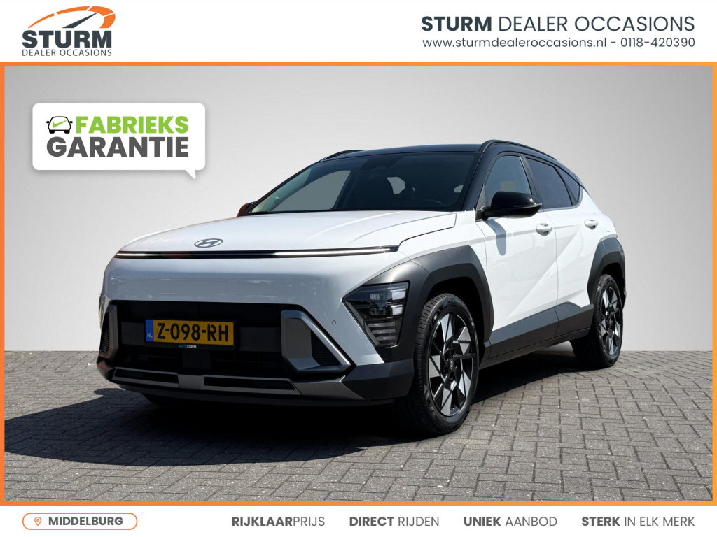 Hyundai Kona 1.6 gdi hev comfort smart | navigatie full-map | camera | stuur- + stoelverwarming | adapt. cruise control | elek. achterklep | rijklaarprijs!