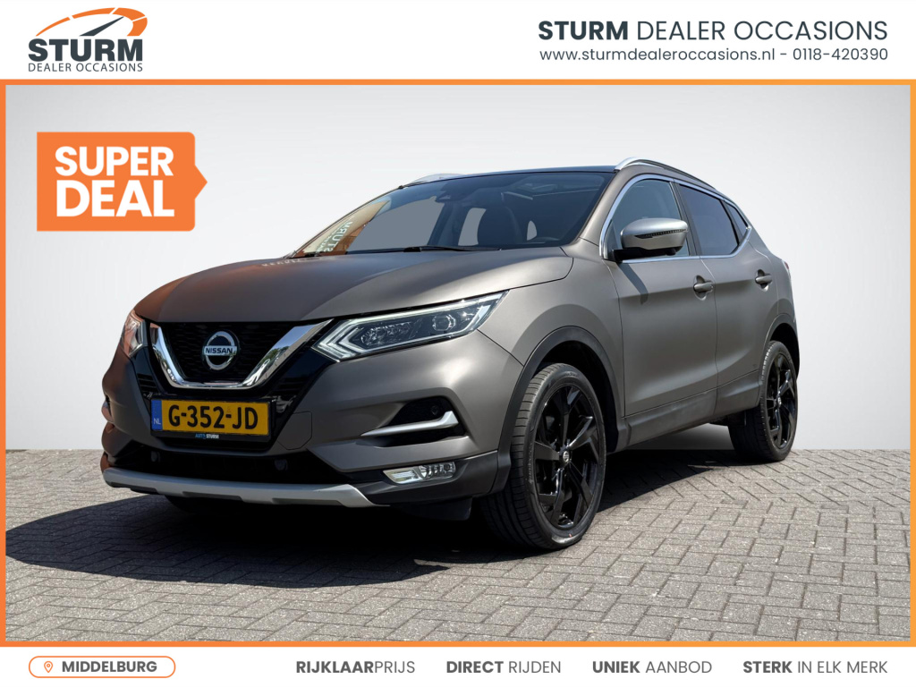 Nissan Qashqai 1.3 dig-t n-motion | trekhaak | panoramadak | apple carplay/android auto | led koplampen | 19'' velgen | 360° camera | keyless entry | rijklaarprijs!