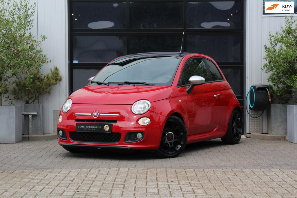 Fiat 500 1.2 500s - leder/alcantara - sport - h&r - aux/usb - nieuwe koppeling - topstaat!