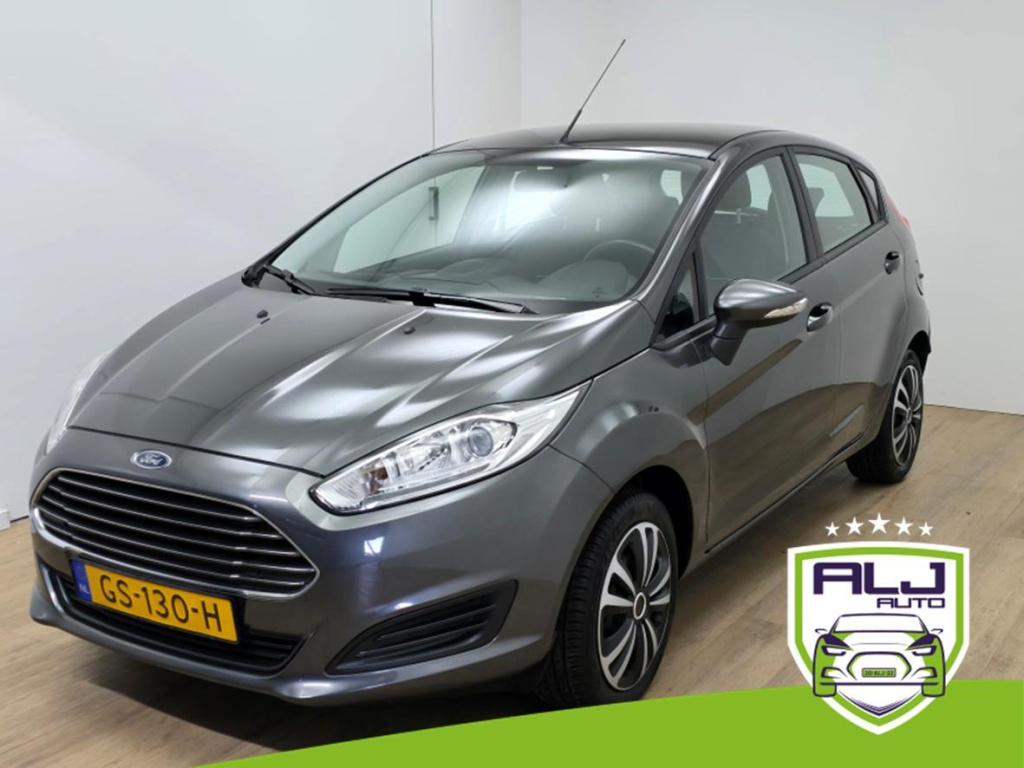Ford Fiesta occasion 1.0 style met airco en 5 deurs uitvoering | tweedehands ford fiesta antracietgrijs | bluetooth audio! | alj