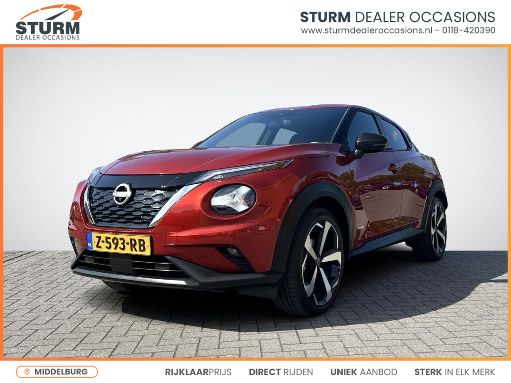 Nissan Juke 1.6 hybrid tekna sound pack | navigatie | 360° camera | adapt. cruise control | bose audio | leder | rijklaarprijs!