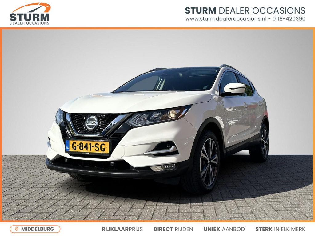 Nissan Qashqai 1.3 dig-t n-connecta trekhaak |design pack | panoramadak | apple carplay/android auto | 360° camera | keyless entry | navigatie | dab | rijklaarprijs!