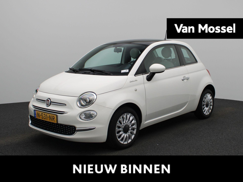 Fiat 500 1.0 hybrid dolcevita | lmv | panorama dak | bluetooth | airco | parkeer sensoren | dab | cruise control | lage km stand