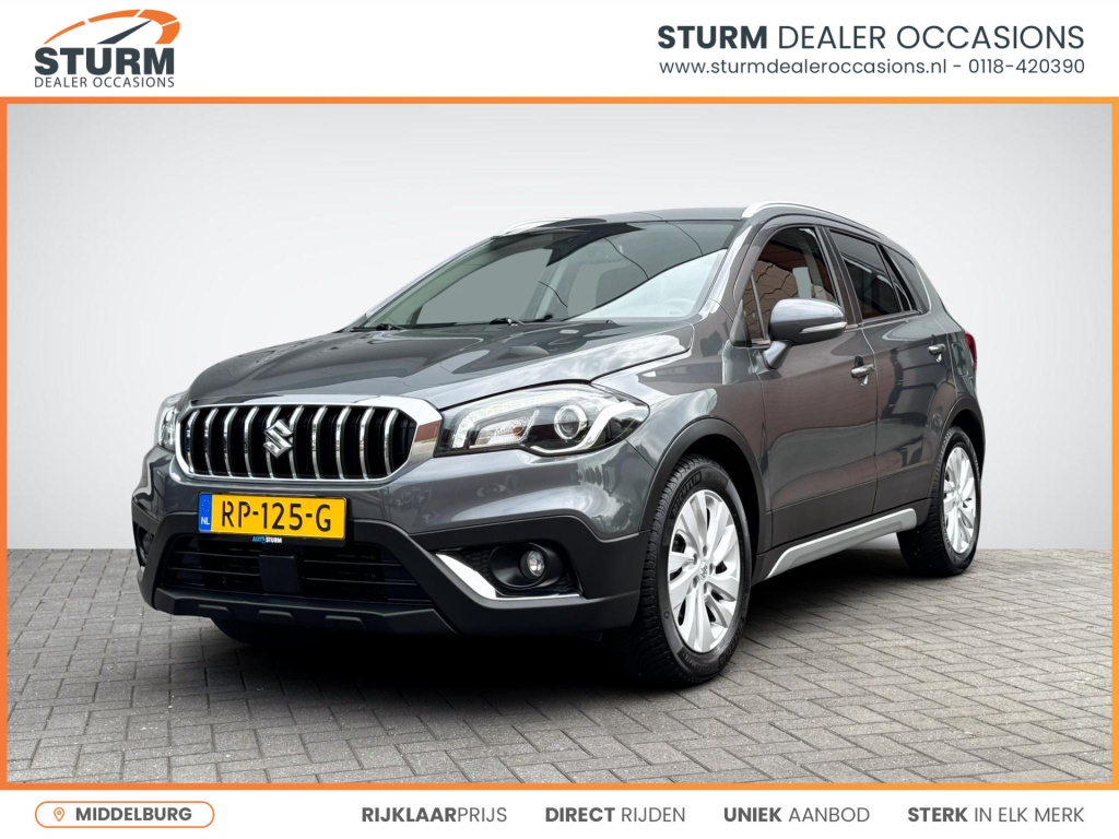 Suzuki Sx4 S-cross 1.4 boosterjet exclusive | trekhaak afneembaar | navigatie | camera | stoelverwarming | led koplampen | keyless entry | rijklaarprijs!