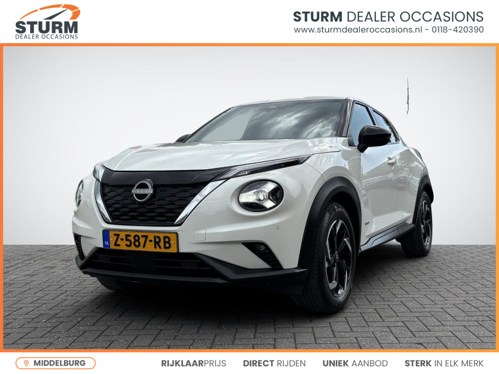 Nissan Juke 1.6 hybrid n-connecta | navigatie | camera | keyless entry | led koplampen | apple carplay/android auto | cruise & climate control | rijklaarprijs!