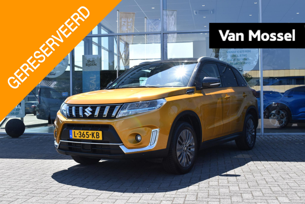 Suzuki Vitara 1.4 boosterjet style smart hybrid | climate control | adaptieve cruise control | parkeersensoren achter | dodehoeksensor | 17"lmv |