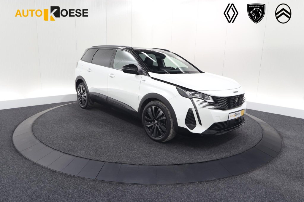 Peugeot 5008 puretech 130 eat8 gt black pack | panoramadak | 360 camera | focal® | adaptieve cruise control