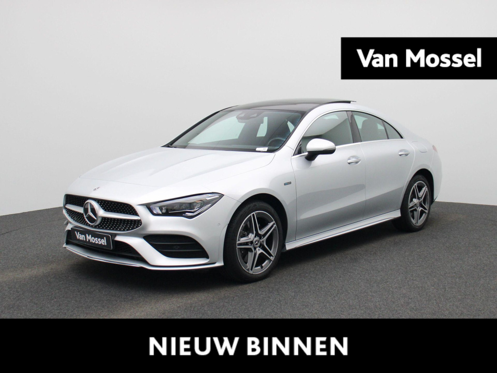 Mercedes-Benz Cla 250 e business solution amg limited | amg-styling | panoramdak | sfeerverlichting | apple carplay / android auto | camera | cruise control | stoelverwarming | parkeersensoren | climate control | lane assist | lmv |