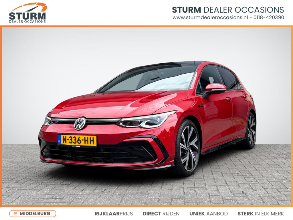 Volkswagen Golf 1.5 etsi r-line nl-auto! | panoramadak | harman/kardon | sportstoelen | full-led | navigatie | apple carplay/android auto | dodehoek | park. assist | rijklaarprijs!
