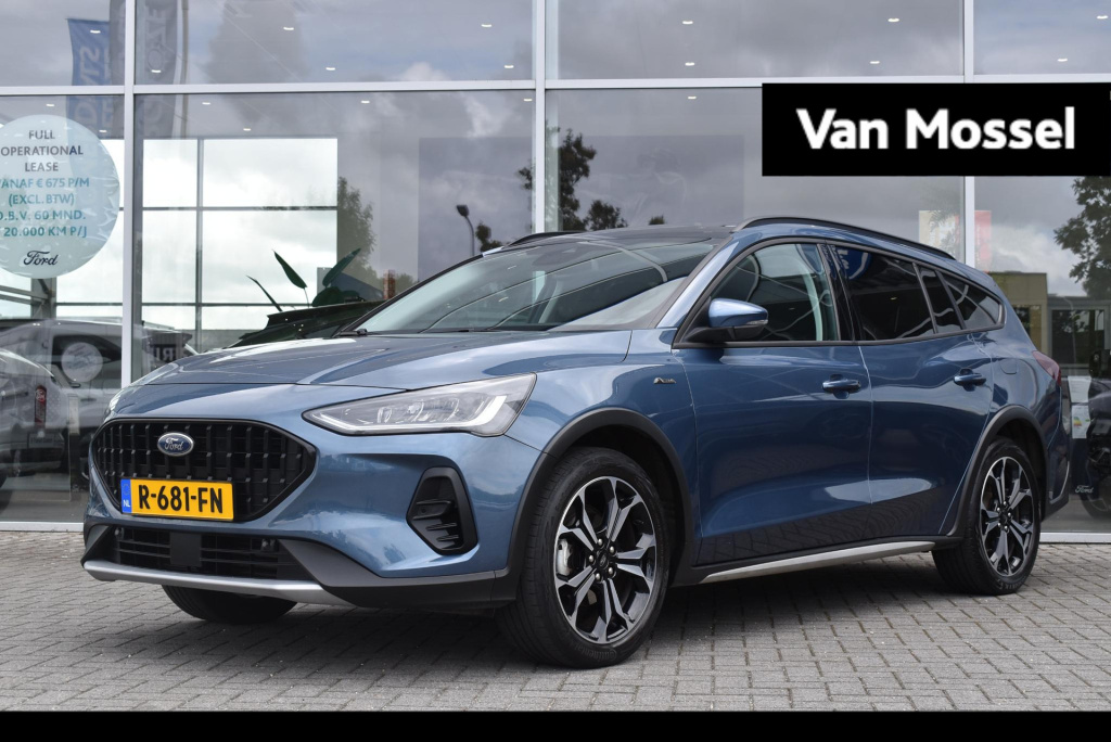 Ford Focus wagon 1.0 ecoboost hybrid active x | climate control | adaptieve cruise control | winterpakket | achteruitrijcamera | elektrisch wegklapbare trekhaak | apple carplay/android auto |