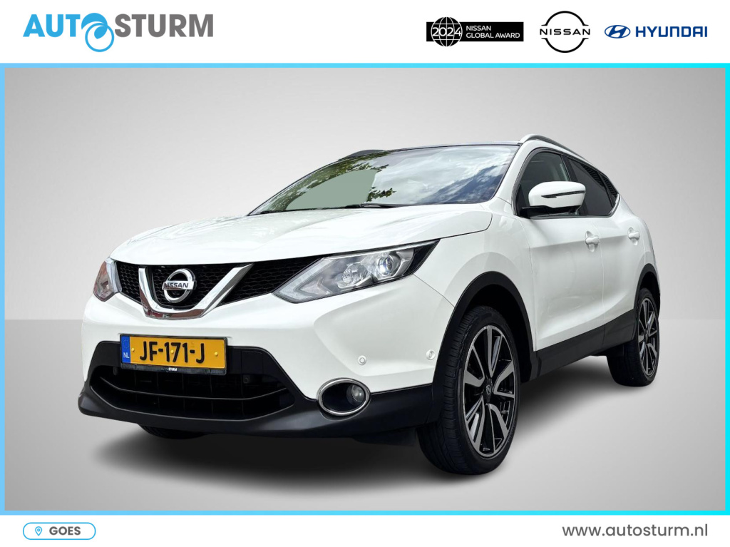 Nissan Qashqai 1.6 tekna *1500kg trekgewicht! | panoramadak | leder | stoelverwarming | navigatie | 360° camera| led koplampen | dodehoek | rijklaarprijs!