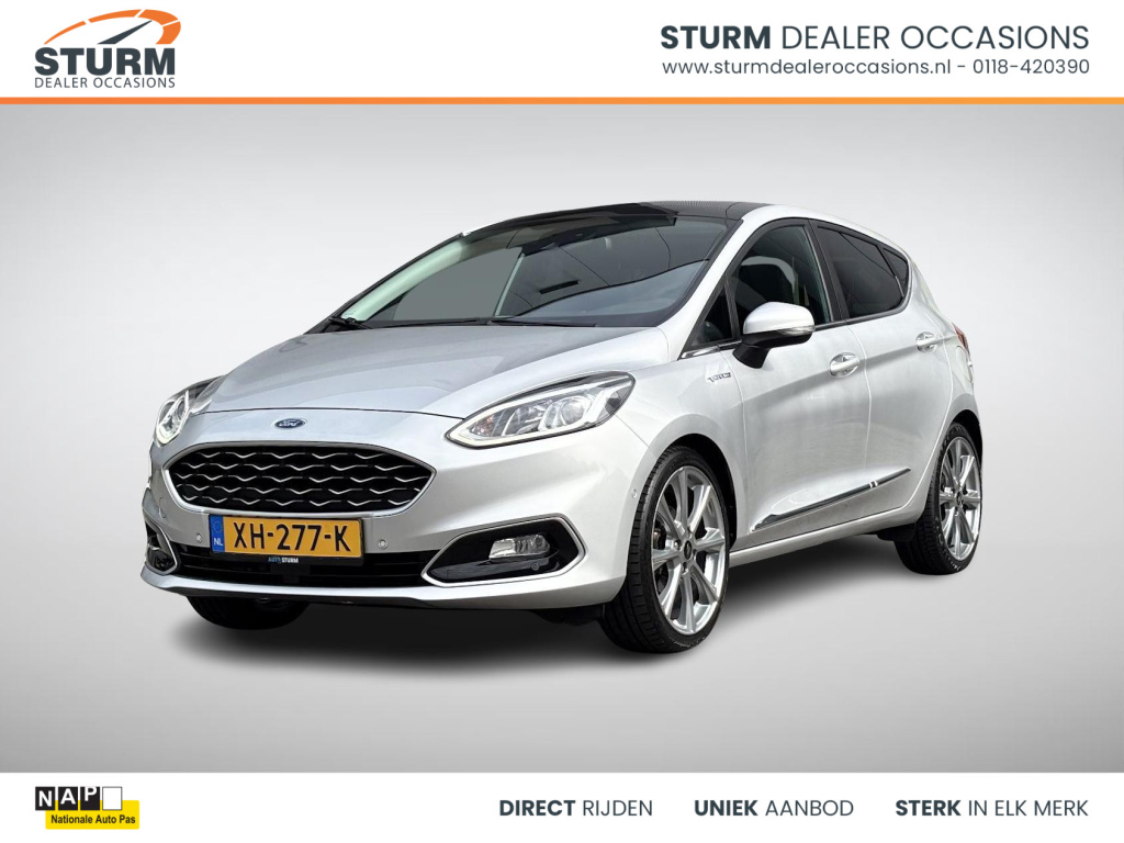 Ford Fiesta 1.0 ecoboost vignale nl-auto, full-options! | panoramadak | adapt. cruise control | stuur- + stoelverwarming | b&o audio | 18'' velgen | rijklaarprijs!
