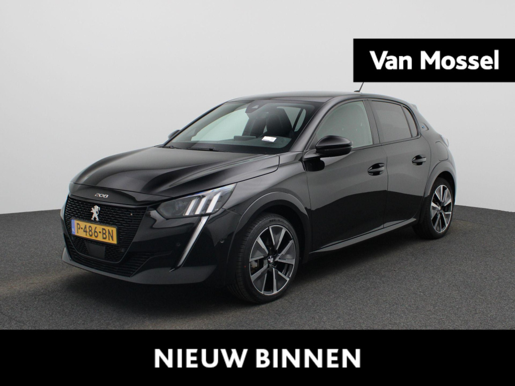 Peugeot 208 ev gt pack 50 kwh | automaat | lmv | led | virtual cockpit | panorama dak | navigatie | climate control | camera | stoel verwarming |