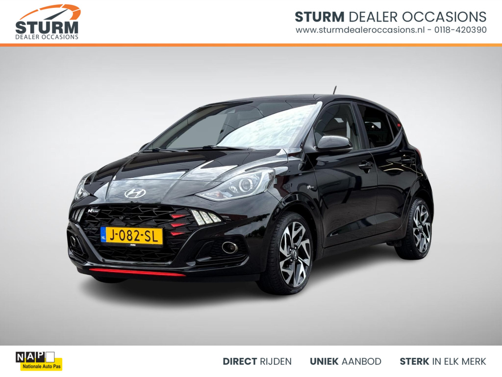 Hyundai I 10 1.0 t-gdi n line 5-zits | navigatie | camera | stuur- + stoelverwarming | apple carplay/android auto | cruise & climate control | rijklaarprijs!