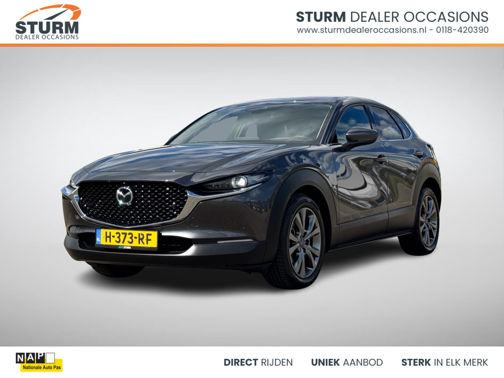 Mazda Cx-30 2.0 e-skyactiv-x m hybrid luxury | stuur- + stoelverwarming | head-up display | 360° camera | leder | geheugenstoel | apple carplay/android auto | rijklaarprijs!