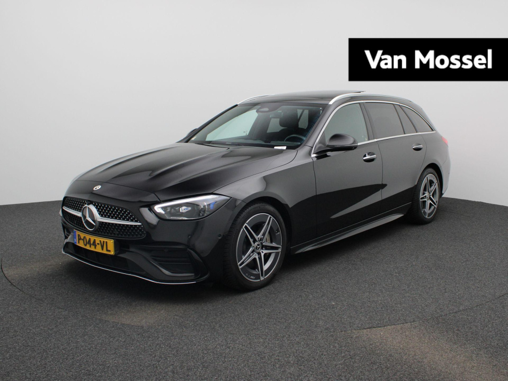 Mercedes-Benz C-Klasse estate 200 launch edition amg line | automaat | panorama dak | led | navigatie | parkeer sensoren | sfeer verlichting | climate control | half leder | camera | dab |cruise control | stoel verwarming