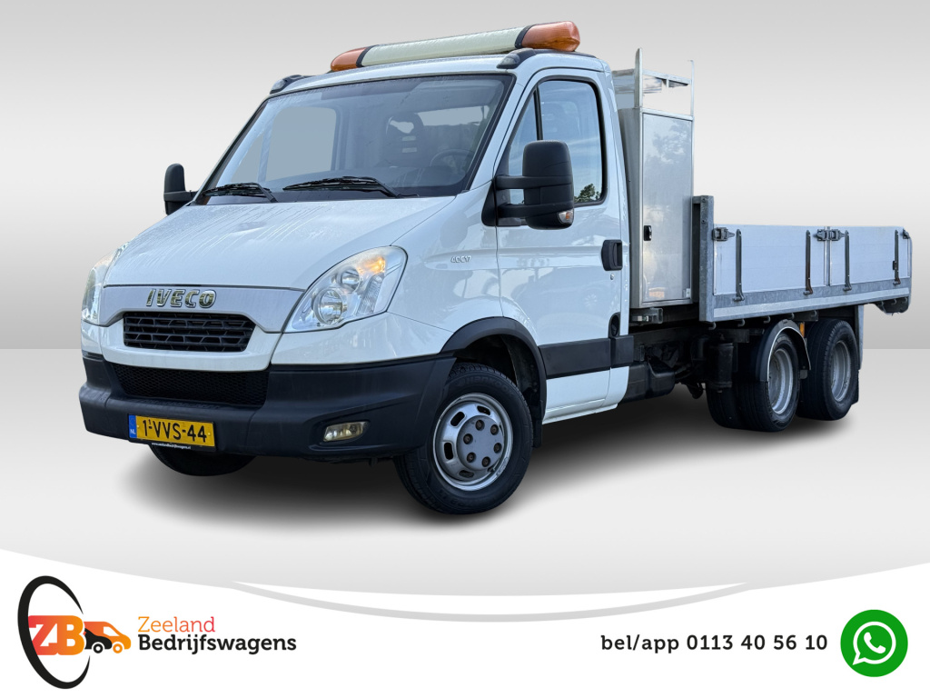 Iveco Daily 40c17 be open laadbak kipper | 5660kg laadverm. | dubbel lucht | luchtvering | 3.5t trekhaak