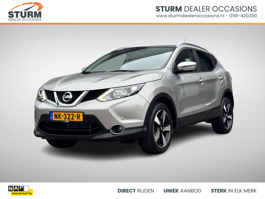 Nissan Qashqai 1.2 n-connecta design pack automaat | panoramadak | navigatie | 360° camera | keyless entry | cruise & climate control | rijklaarprijs!