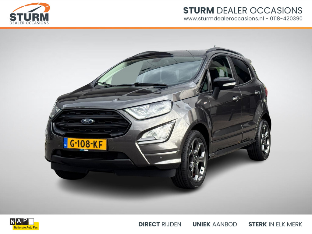 Ford Ecosport 1.0 ecoboost st-line nl-auto, winter pack! | navigatie full-map | b&o audio | stuur- + stoelverwarming | apple carplay/android auto | camera | rijklaarprijs!