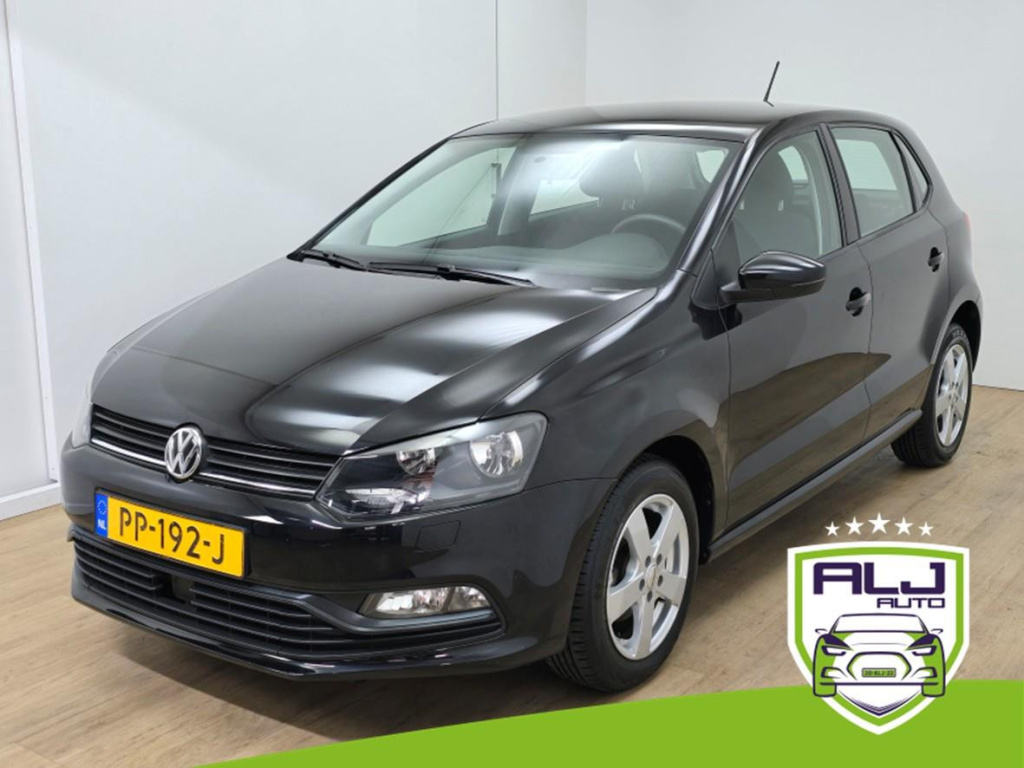 Volkswagen Polo occasion 1.0 business r met sportvelgen en bluetooth connecten | tweedehands volkswagen polo zwart met airco | alj