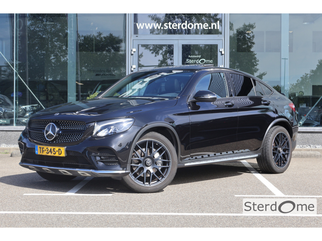 Mercedes-Benz Glc coupé 250 4matic premium l amg l schuif- kanteldak l comand l distronic l wegklapbare trekhaak l led intelligent l camera l head up l dodehoek assistent l airconditioning l elektr. bed. achterklep l stoelverwarming voor de...
