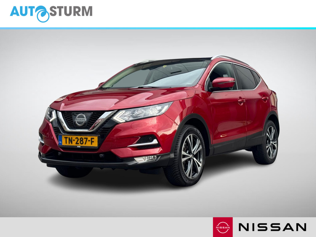 Nissan Qashqai 1.2 n-connecta design pack | trekhaak | navigatie | 360° camera | panoramadak | keyless entry | cruise & climate control | rijklaarprijs!