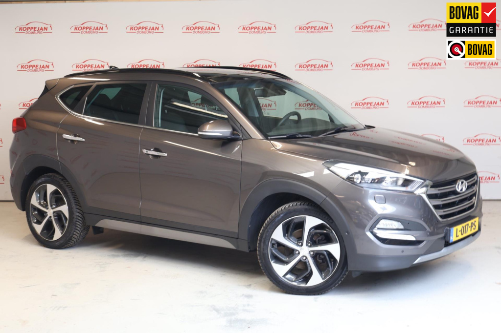Hyundai Tucson 1.6 t-gdi premium 4wd, carplay, trekhaak, pano, stoel + stuurverw