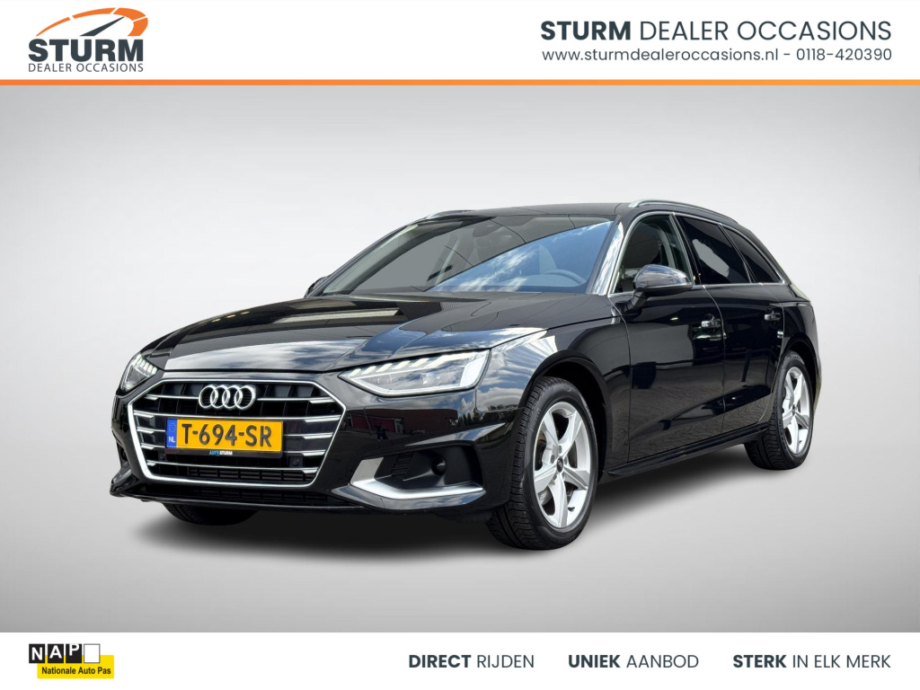 Audi A4 avant 35 tfsi advanced edition nl-auto, uitklapbare trekhaak | sportstoelen | navigatie full-map | elek. achterklep | led koplampen | virtual cockpit | rijklaarprijs!