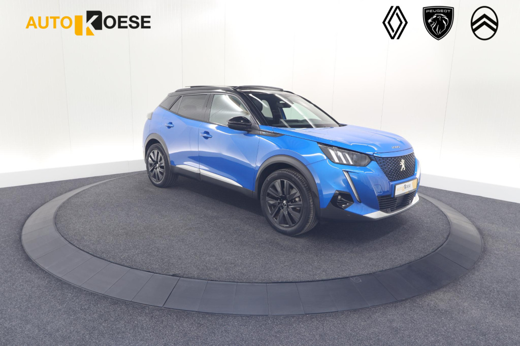 Peugeot E-2008 ev gt 50 kwh | 3 fase | trekhaak | panoramadak | adaptieve cruise control | stoelverwarming