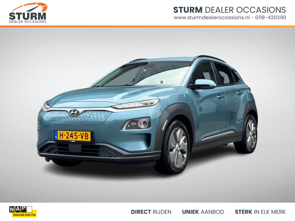Hyundai Kona ev premium 64 kwh soh 95%, incl. accucertificaat!