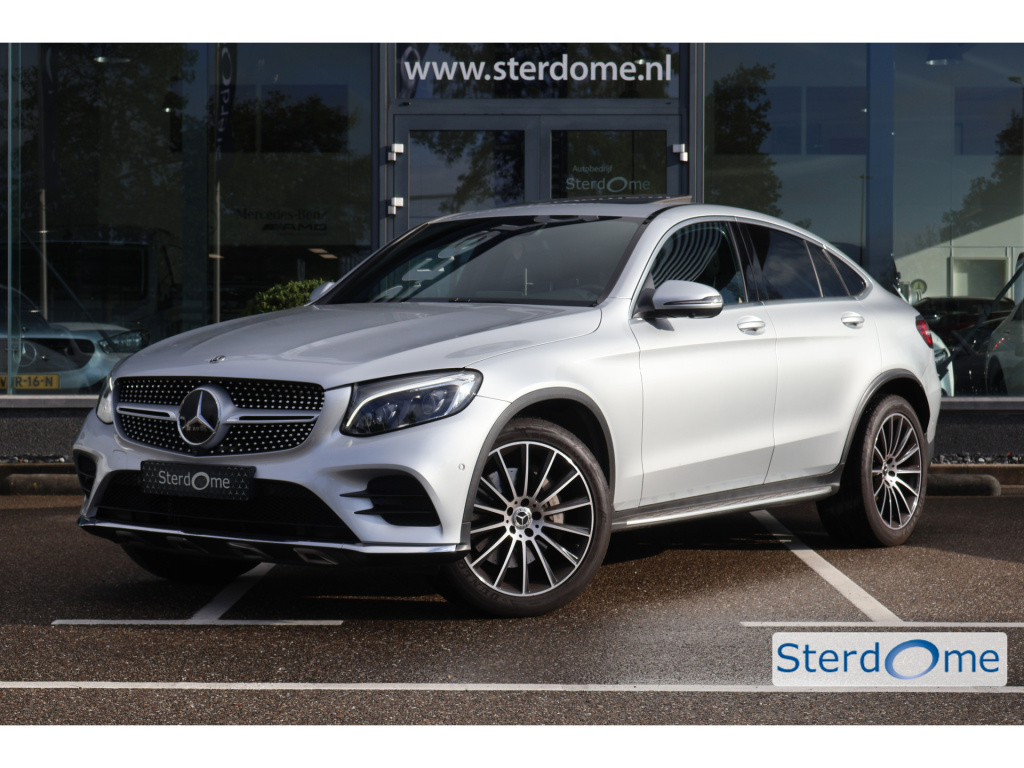 Mercedes-Benz Glc coupé 250 4matic amg premium plus l schuif- kanteldak l distronic l memoy pakket l 360 gr camera lstoelverwarming l leder l burmester l led l sfeerverlichting l alarm klasse 3 l elektrisch bedienbare achterklep l spiegel p...