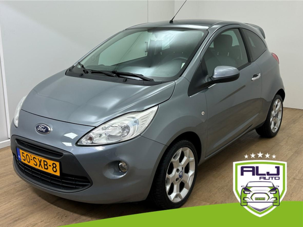 Ford KA occasion 1.2 titanium x start/stop | grijs | airco | tweedehands ford ka | sportieve velgen