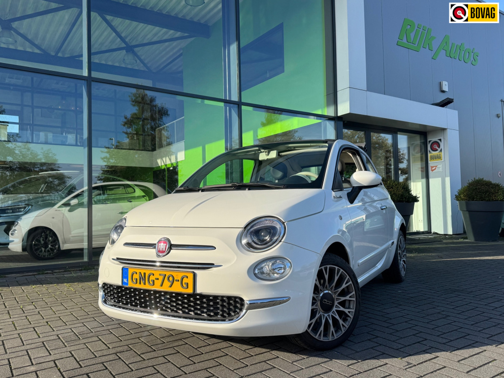 Fiat 500 C 1.0 hybrid dolcevita * cruise control * stoelverwarming * half leer