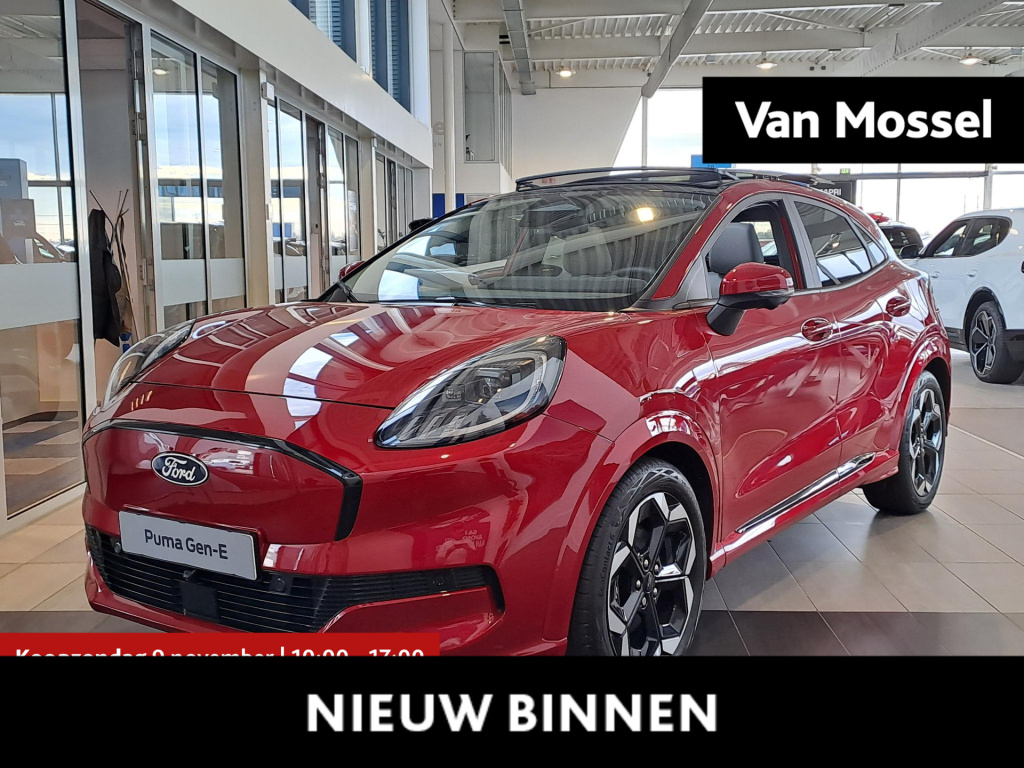 Ford Puma Gen-e premium 44 kwh | €3000,- ford voordeel! | nieuwe voorraad | apple carplay & android auto | winter pack | panoramadak | driver assistance pack | b & o | draadloos laden | elektrische achterklep | 360° camera's |